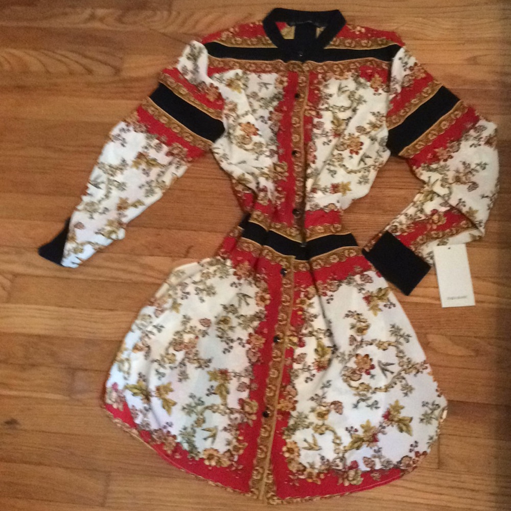 Women’s Zara monk collared dress
